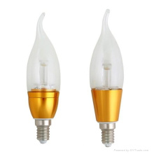 Dimmabel 3W LED vela luz LED de la lámpara